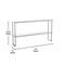 Flash Furniture Reese 430 Stainless Steel 18 Gauge NSF Certified 60-in x 12-in Metal Kitchen Double Overshelf NH-OSD-1260-GG - alternate 3